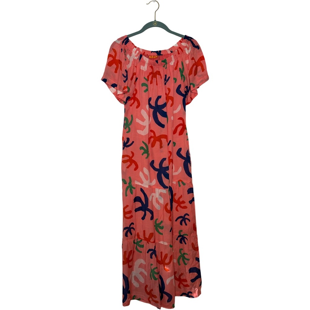 NWT Oliphant Pink Off the shoulder midi dress small